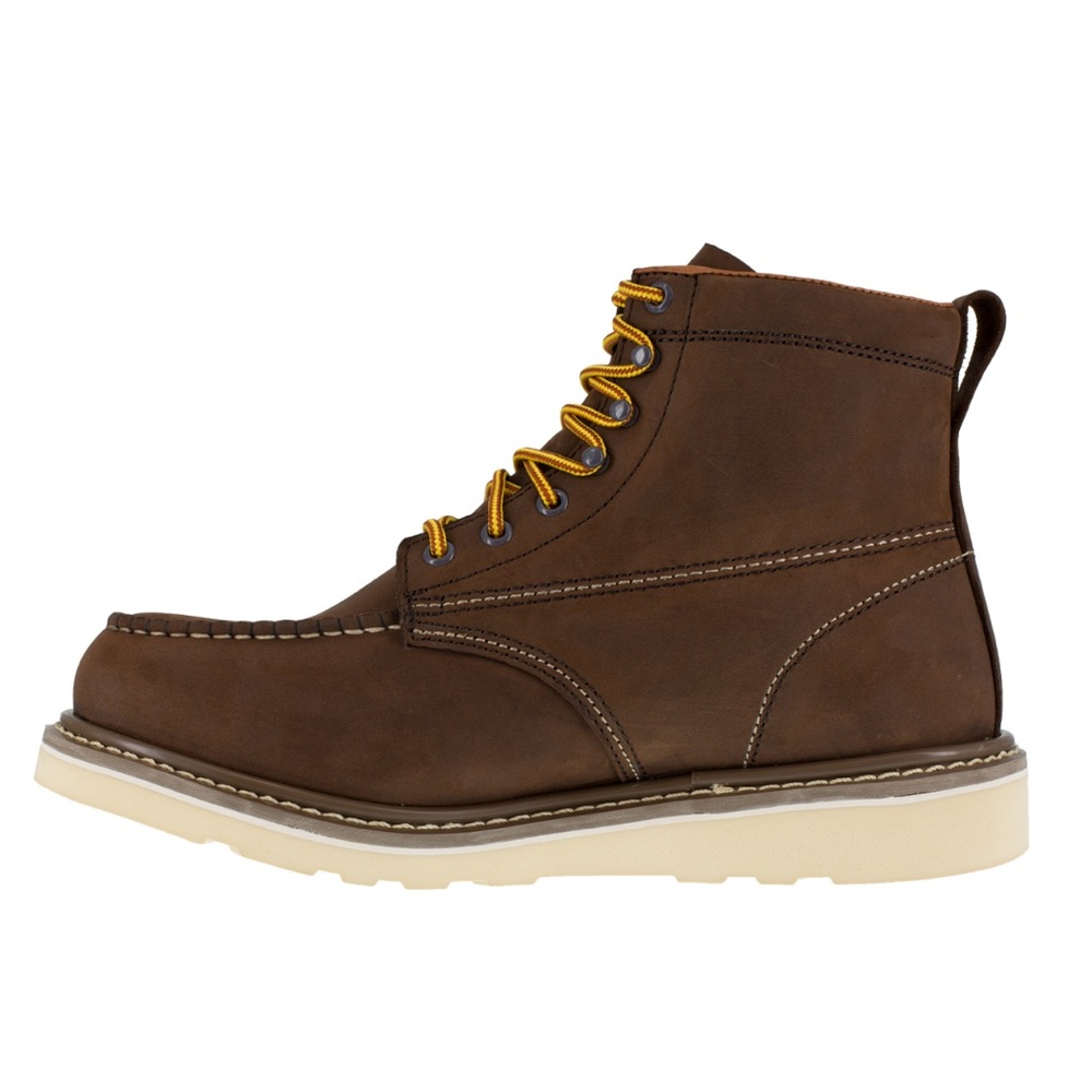IRON AGE men’s REINFORCER MEN'S BROWN 6" WEDGE WORK BOOT IA5061 - Picture 5 of 15